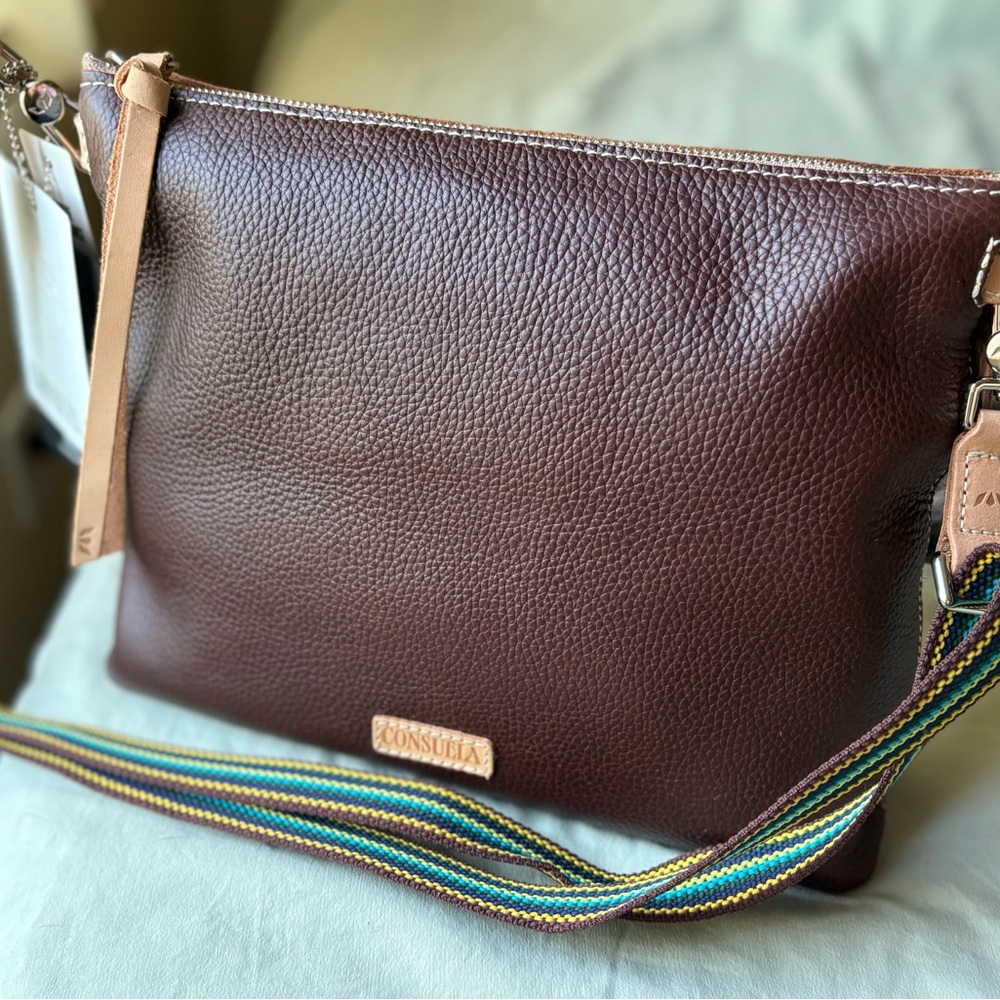 Consuela Chocolate Brown Crossbody Bag